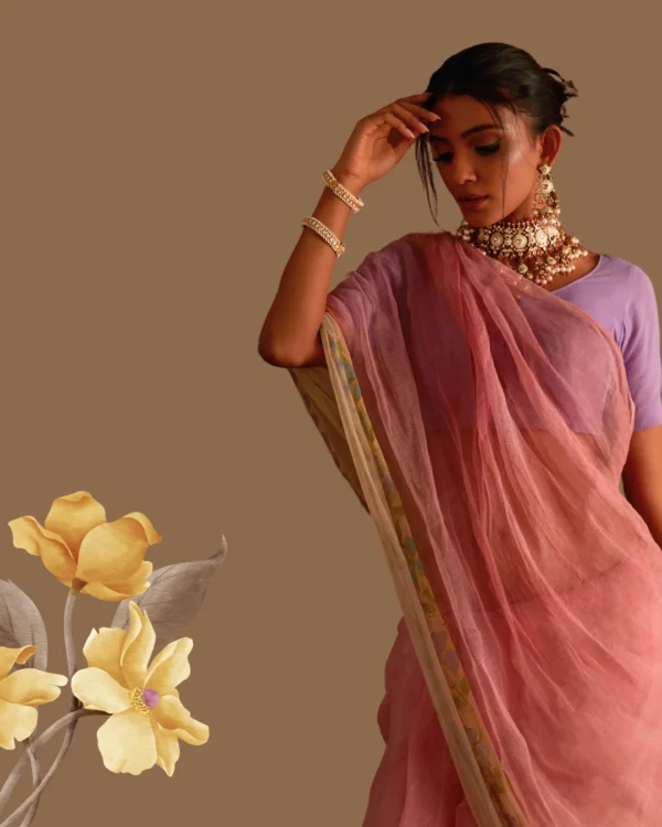 Rose Cotton Elegant Saree